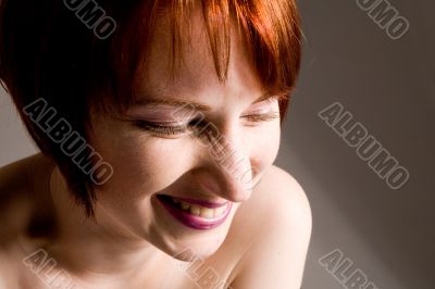 laughing red