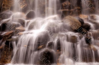 Details of beautiful waterfall
