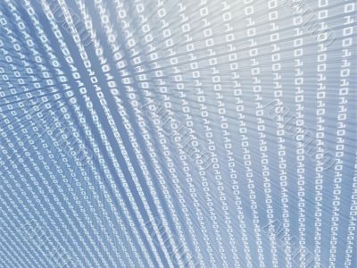 Digits data abstract illustration