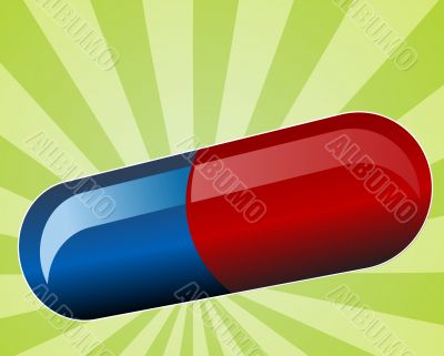 Illustration of medical pill