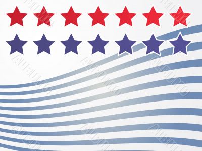 Stars and stripes illustration