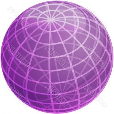 Grid sphere illustration