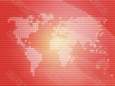 World map mosaic
