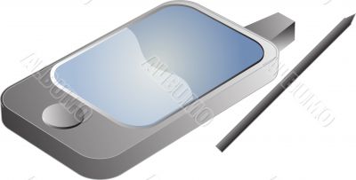PDA phone illustration