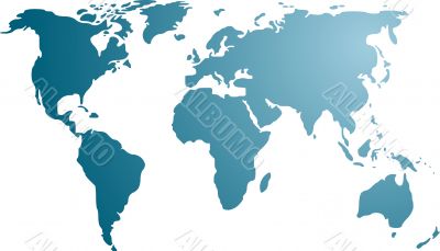 Map of the world illustration
