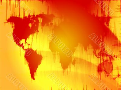 Map of the world illustration