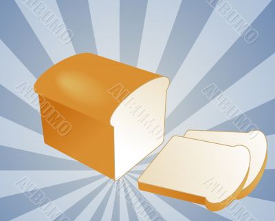 Sliced bread illustration
