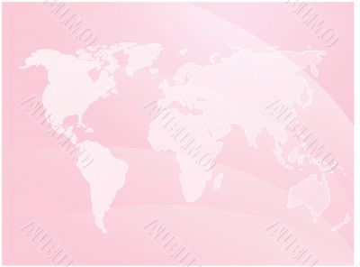 World map waves