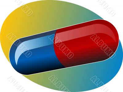 Illustration of medical pill