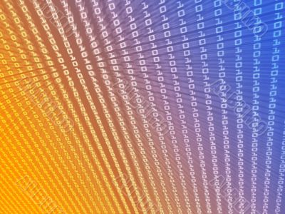 Digits data abstract illustration
