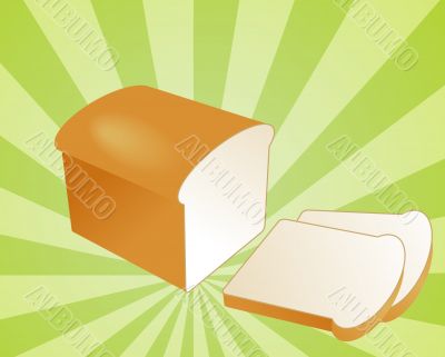 Sliced bread illustration