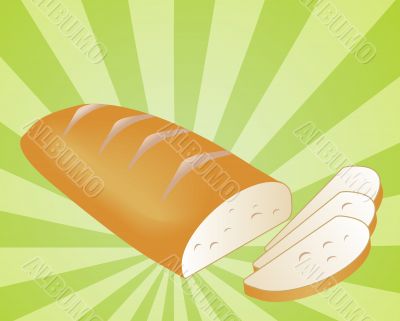 Sliced bread illustration