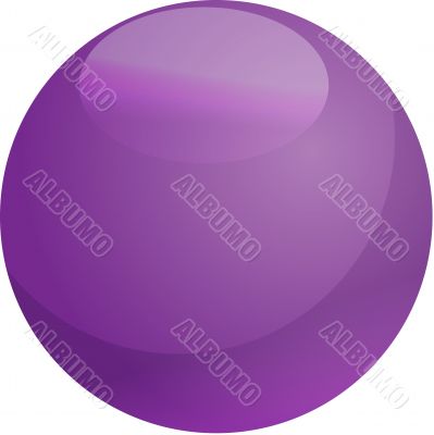 Glossy sphere illustration