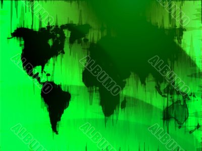 Map of the world illustration