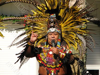 Aztec Tribal Elder Counting