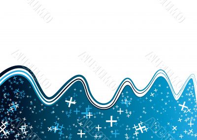 cross blue