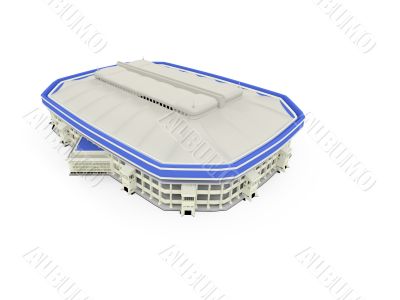stadium over white