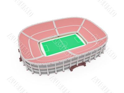 stadium over white
