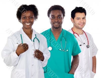 Team of young doctors