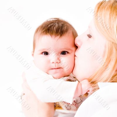 Kissing the baby