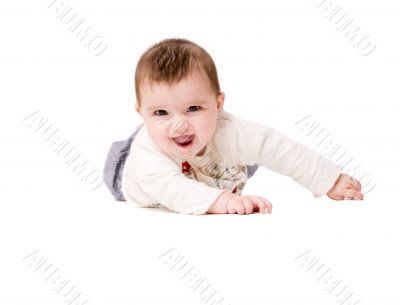 Enthusiastic baby