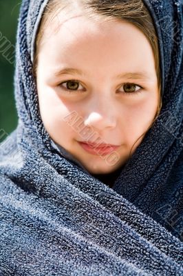 Binded in a towel
