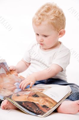 Toddler with big man dreams