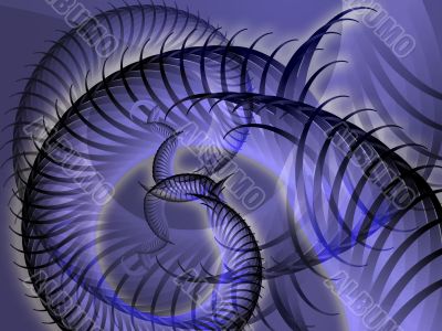 Swirly spiral grunge