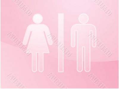 Toilet symbol illustration