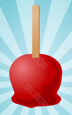 Candy apple illustration