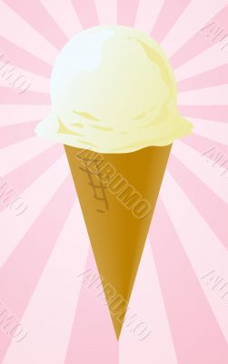 Ice cream cone illustration