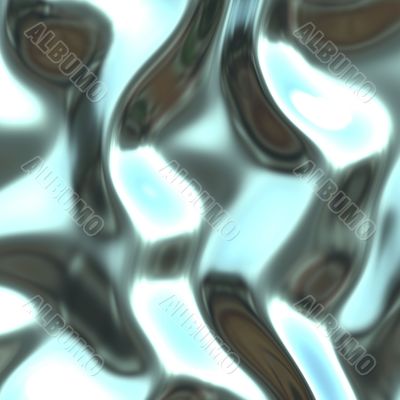 Warped metal chrome