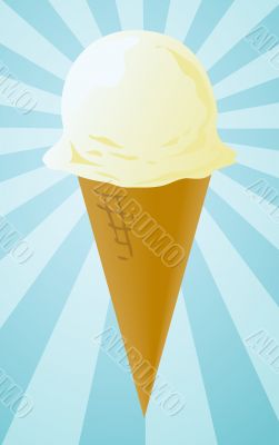 Ice cream cone illustration