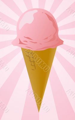 Ice cream cone illustration