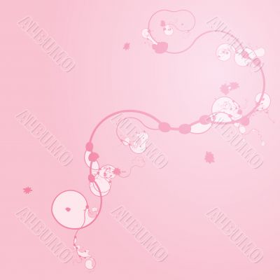 Swirly floral grunge