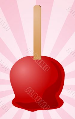 Candy apple illustration