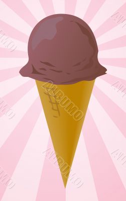 Ice cream cone illustration