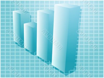 Financial barchart illustration