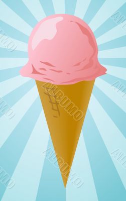 Ice cream cone illustration
