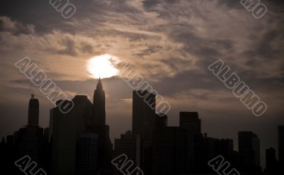 Skyscraper silhouette
