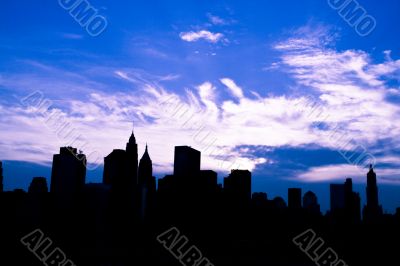 Skyscraper silhouette