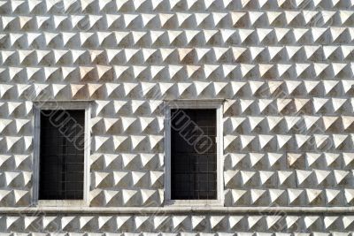 Ferrara, wall of an ancient palace