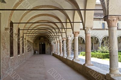 San Benedetto Po - Cloister of the abbey