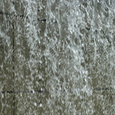 waterfall and concrete