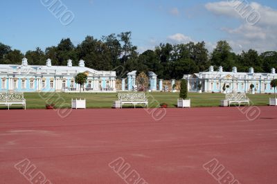 Yekaterinksy Palace at Tsarskoe Syolo (Pushkin) in Russia.