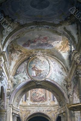Interior of a church in Cremona