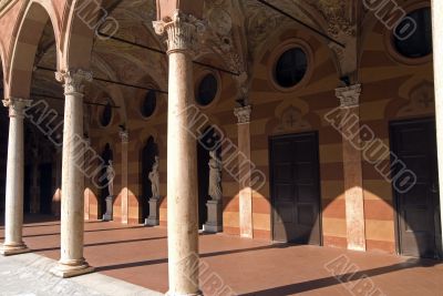 Cremona, court of Trecchi Palace