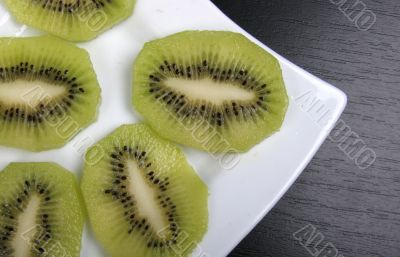 kiwi on plate
