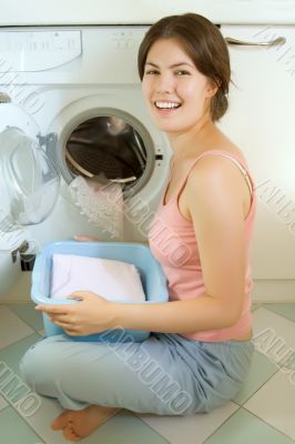 Laungry girl