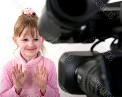hd-camcorder shoot a girl